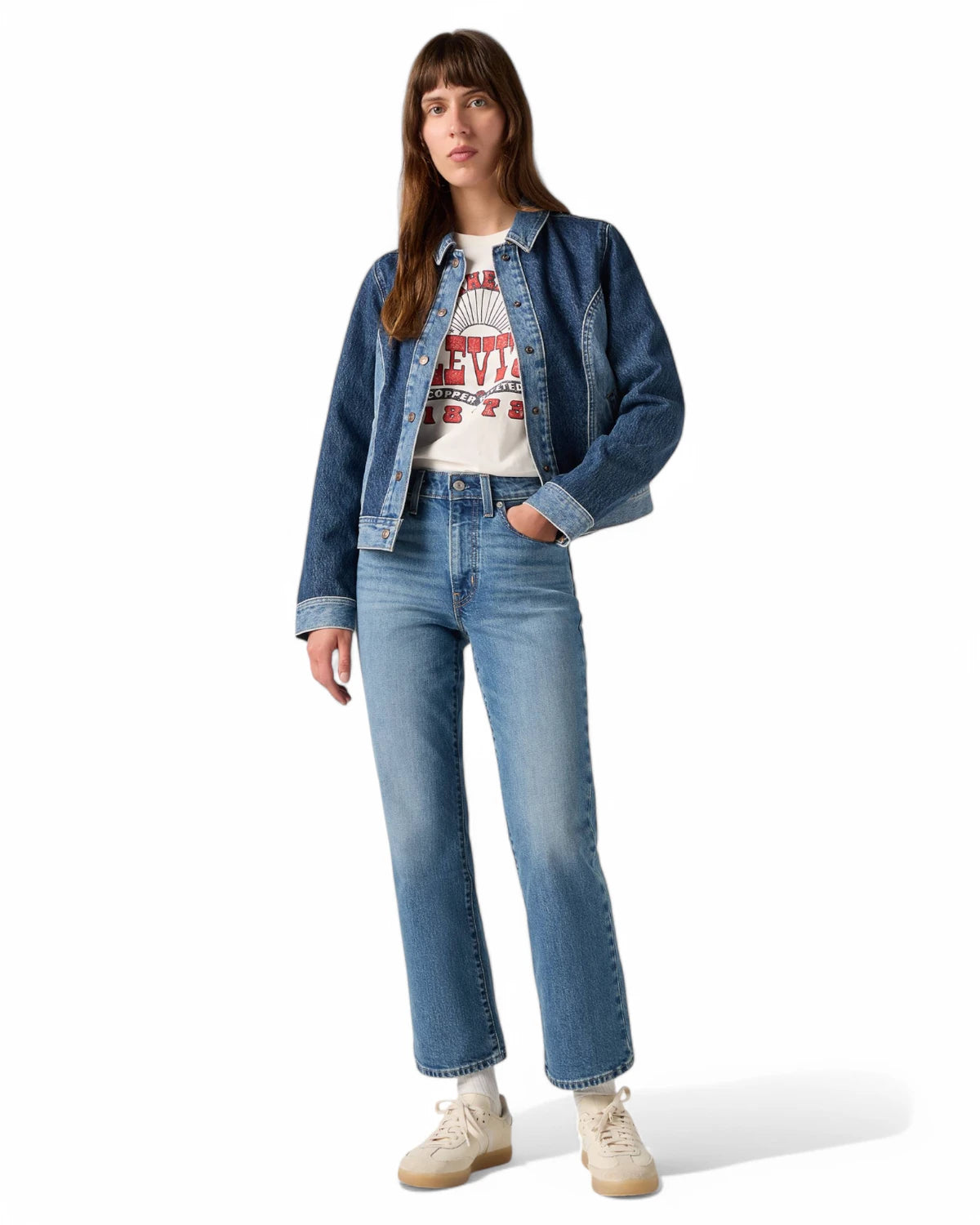 Jeans Donna Levi’s 725™ Kick Boot Vita Alta - Kick Start Blu-LEVI'S-Jeans-Vittorio Citro Boutique