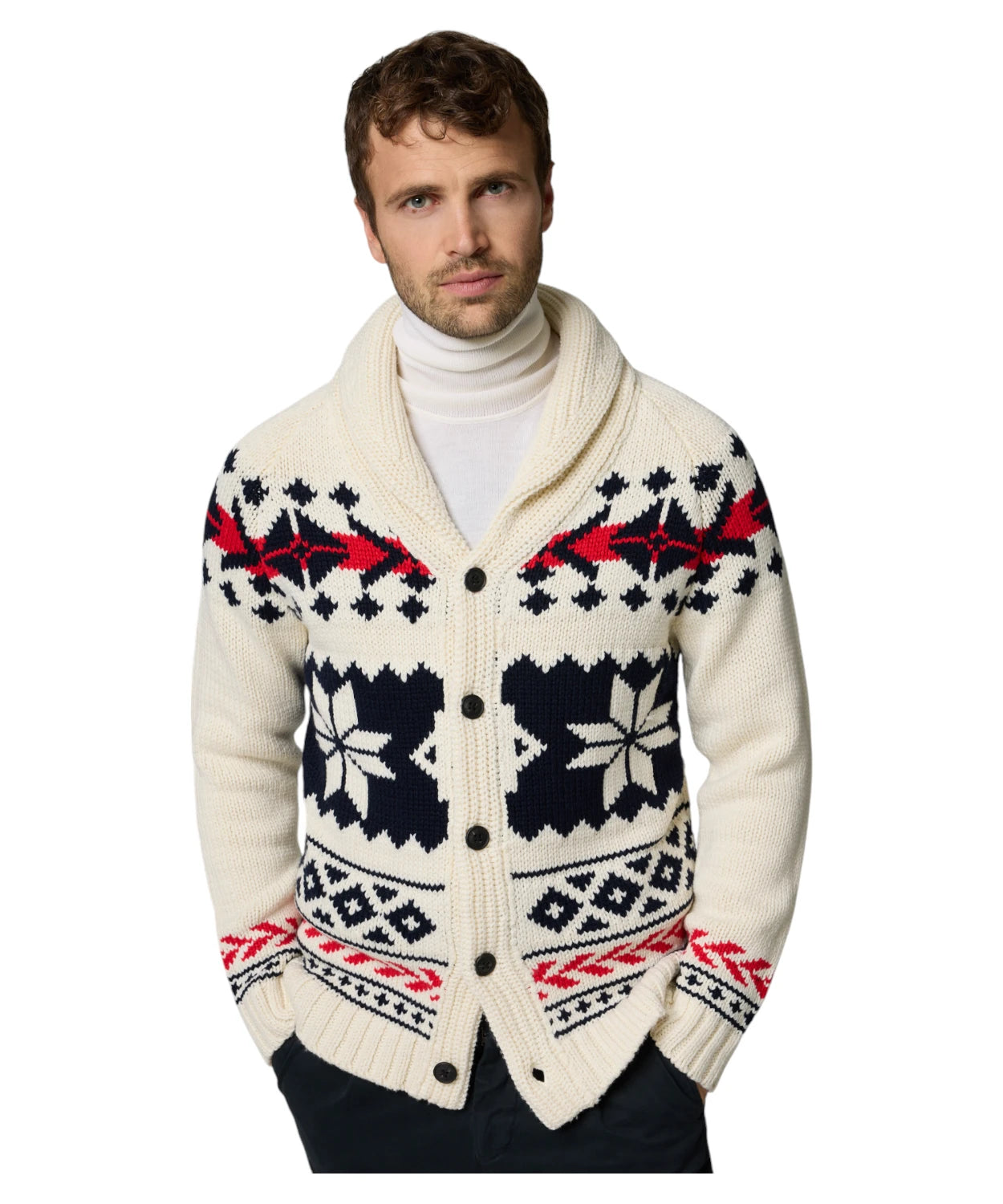 Cardigan Nordic aztec-Mc2 Saint Barth-Maglieria-Vittorio Citro Boutique