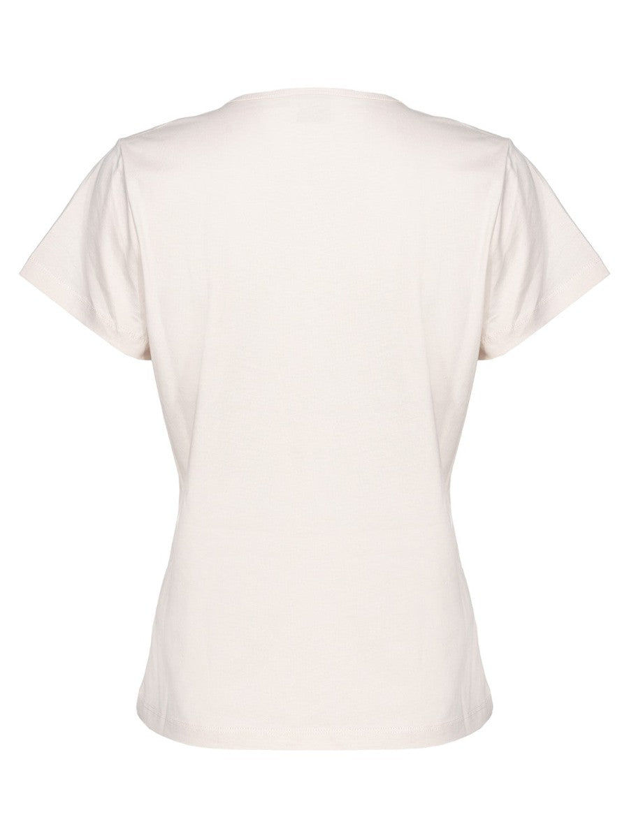 T-shirt Turbato scollo a V-T-shirt-Pinko-Vittorio Citro Boutique