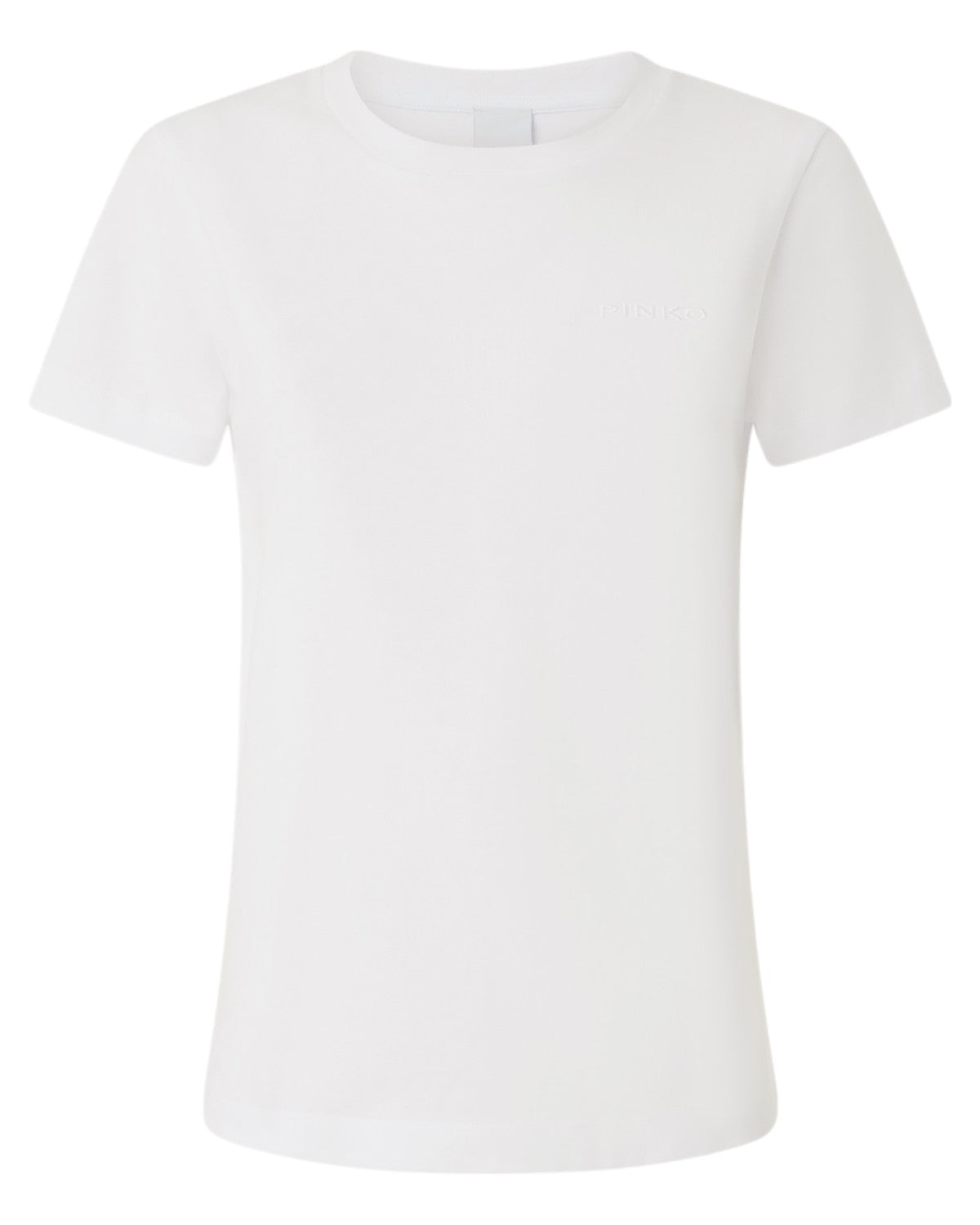 T-shirt in Cotone con Ricamo Logo sul Davanti-Pinko-T-shirt-Vittorio Citro Boutique