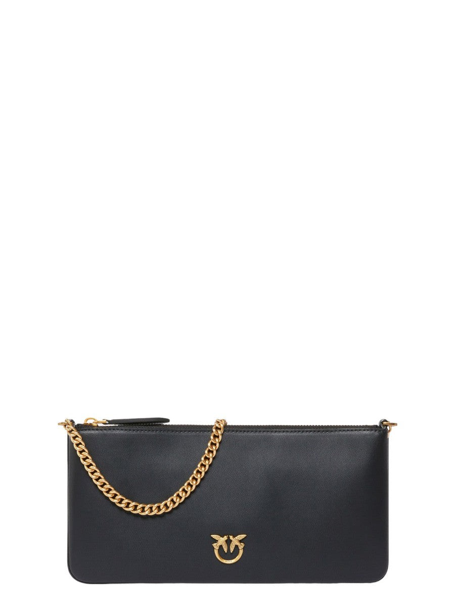 Horizontal Flat Bag in pelle-Pochette-Pinko-Vittorio Citro Boutique