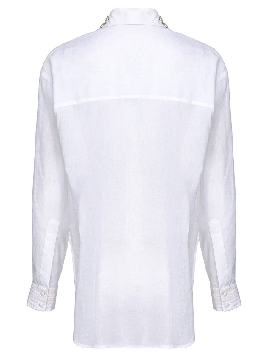 Corneia camicia con colletto gioiello-Pinko-Camicie-Vittorio Citro Boutique