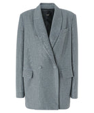 Blazer Deledda Oversize Doppiopetto con Strass-Pinko-Giacche-Vittorio Citro Boutique