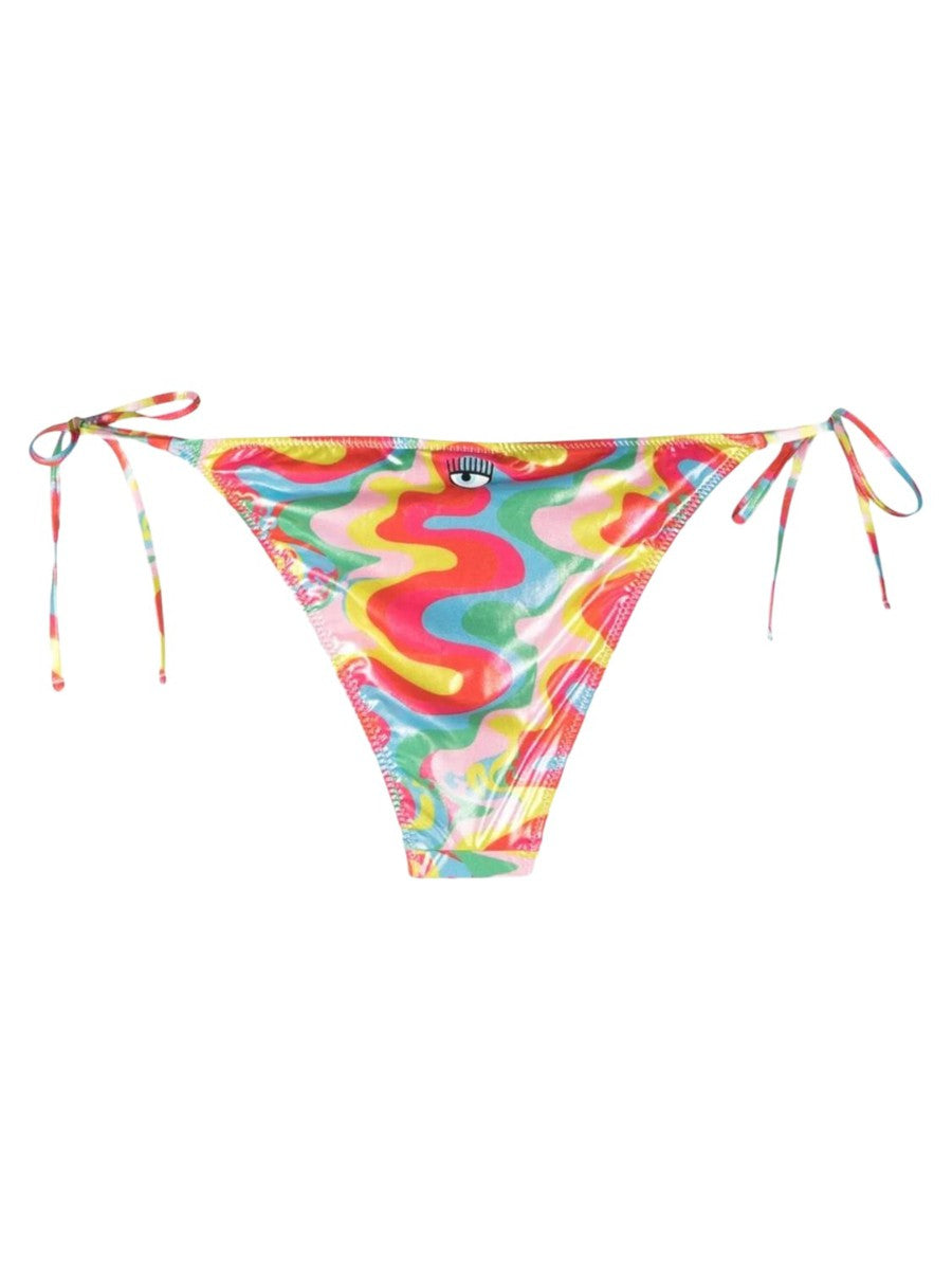 Slip multicolore con stampa astratta e logo-Costumi da bagno-Chiara Ferragni-Vittorio Citro Boutique