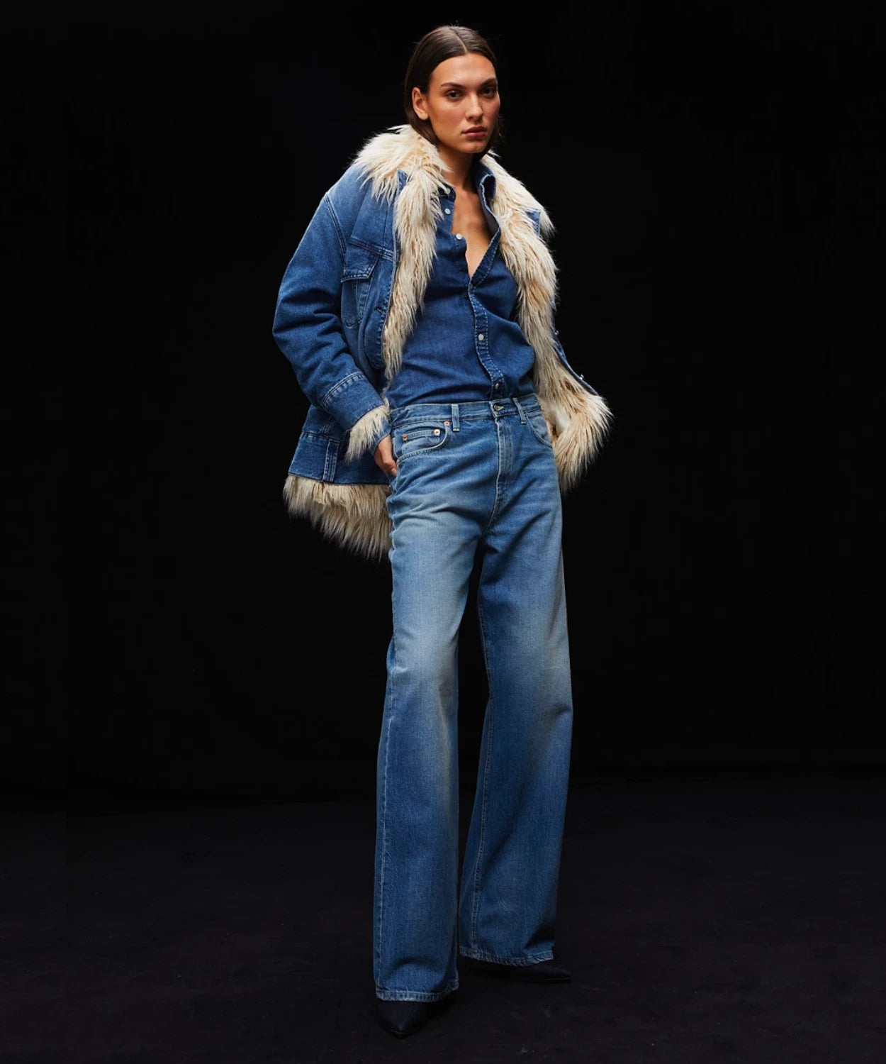 Giacca Over in Denim-Cappotti-Dondup-Vittorio Citro Boutique