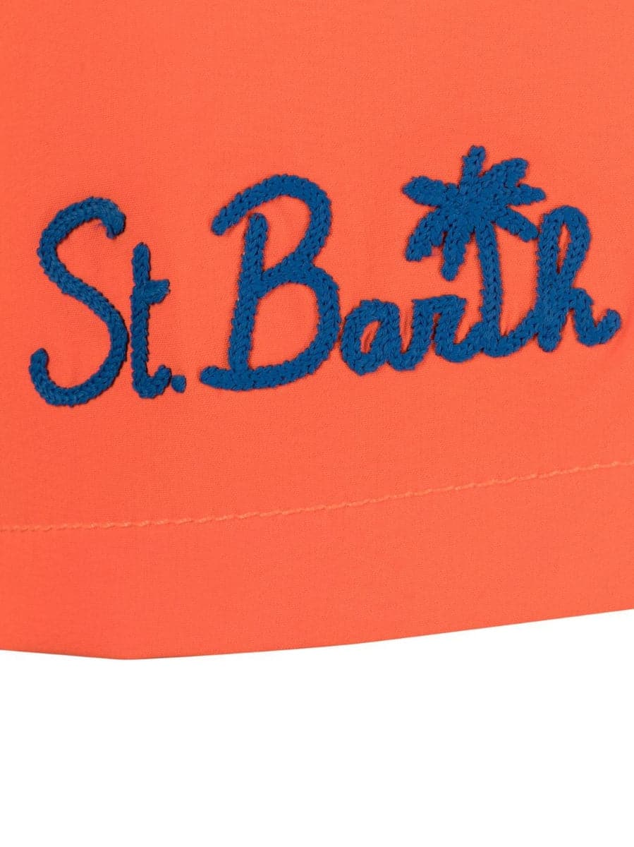Shorts mare stretch con ricamo logo-Costumi da bagno-Mc2 Saint Barth-Vittorio Citro Boutique