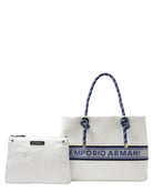 Borsa Tote Emporio Armani con Ricamo e Pouch Rimovibile-Borse a mano-Emporio Armani-Vittorio Citro Boutique