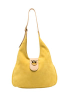 Mini Hobo Bag in Suede e Pelle-Borse a spalla-Pinko-Vittorio Citro Boutique