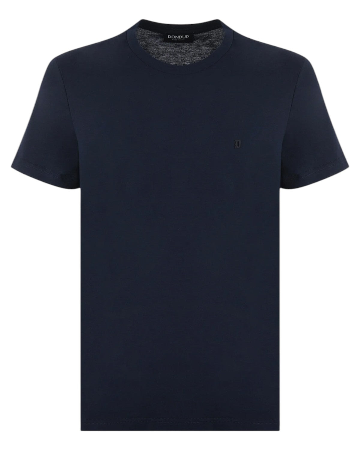 T-shirt Regular in Jersey Fiammato con Logo D-T-shirt-Dondup-Vittorio Citro Boutique