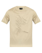 T-shirt Emporio Armani Beige con Ricamo-T-shirt-Emporio Armani-Vittorio Citro Boutique