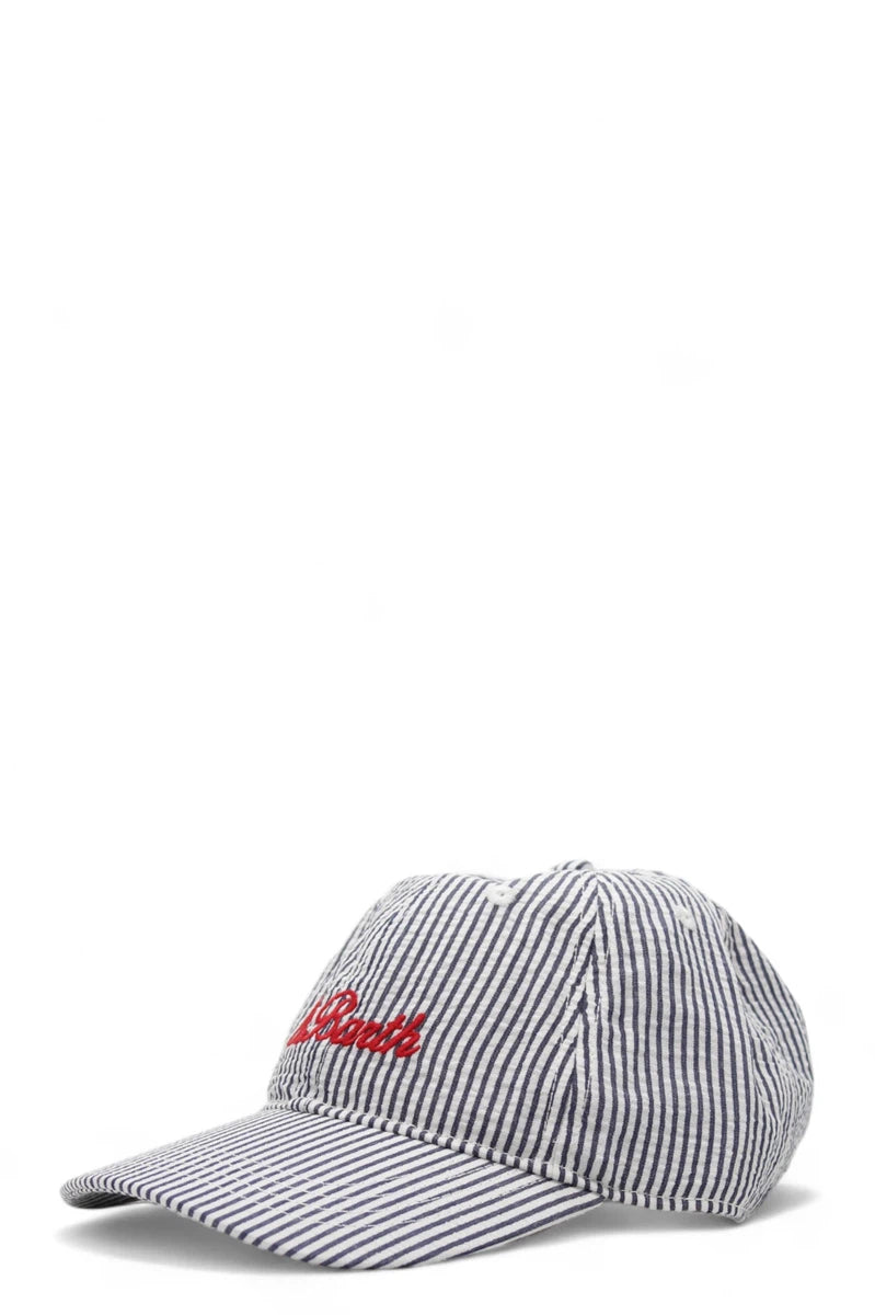 Cappello a righe con ricamo St.Barth-Mc2 Saint Barth-Cappelli-Vittorio Citro Boutique