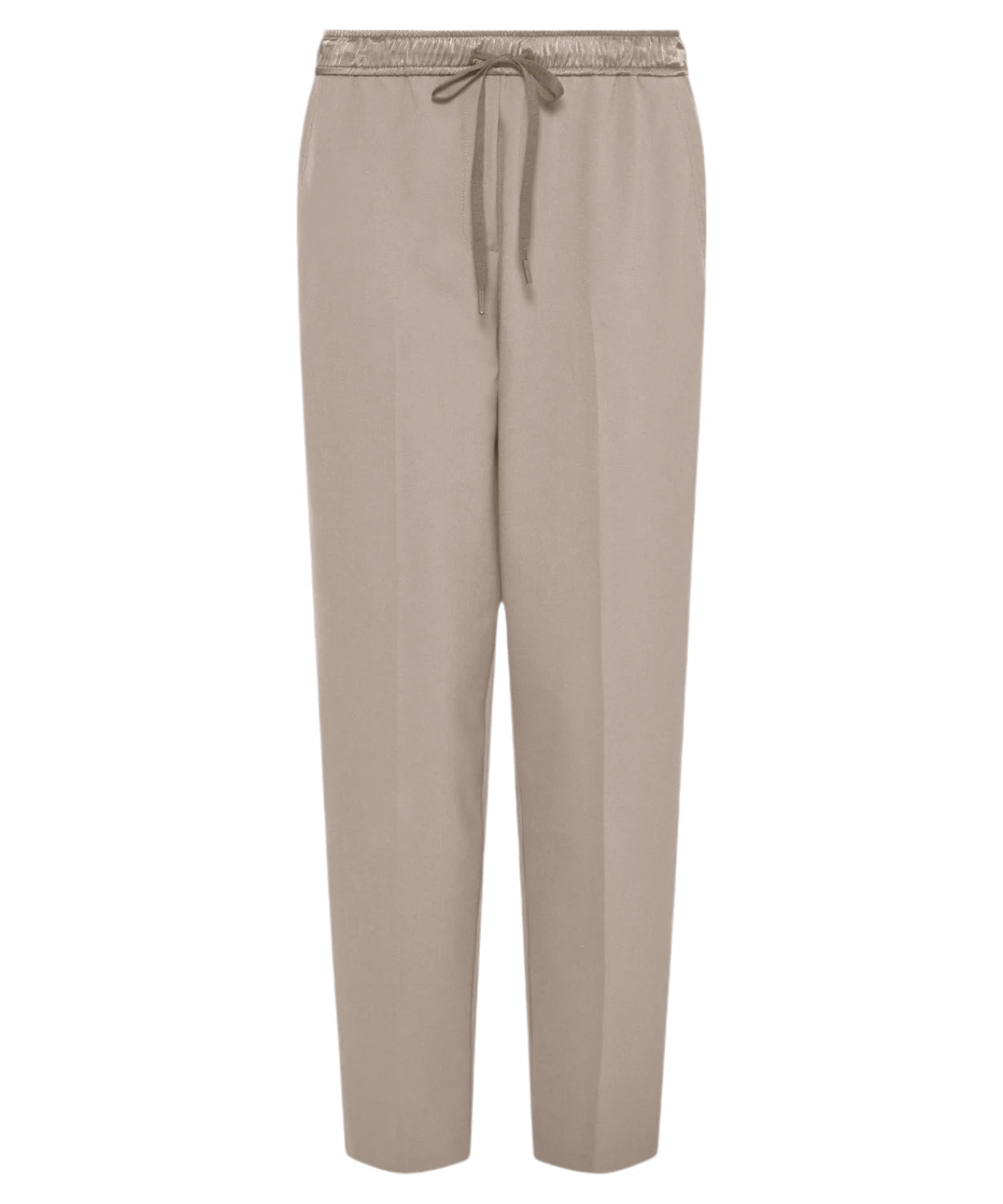 Pantaloni Cammino in tela stretch con coulisse in raso-Marella-Pantaloni-Vittorio Citro Boutique