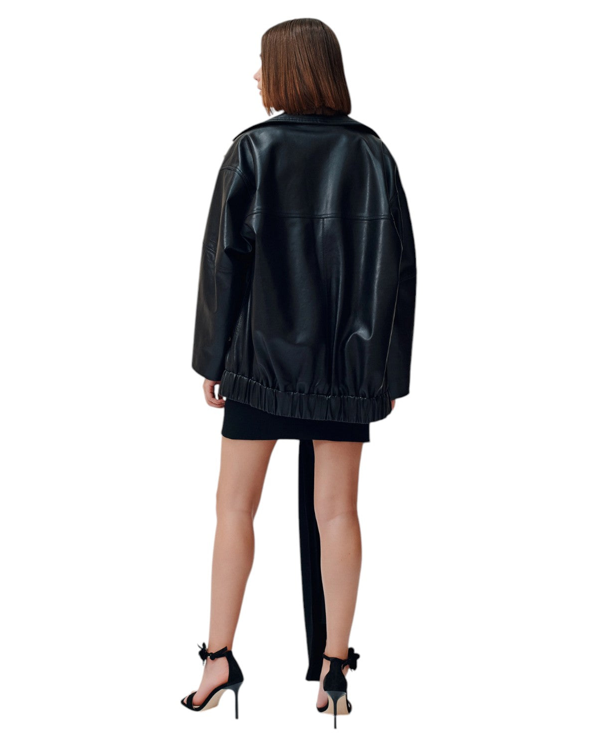 Bomber Blazer in Pelle Oversize-Marella-Giacche-Vittorio Citro Boutique