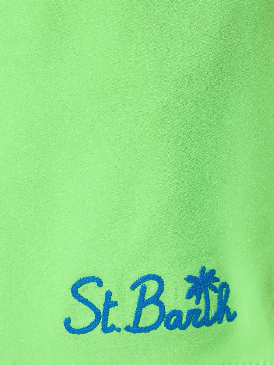 Shorts mare stretch con ricamo logo-Mc2 Saint Barth-Costumi da bagno-Vittorio Citro Boutique