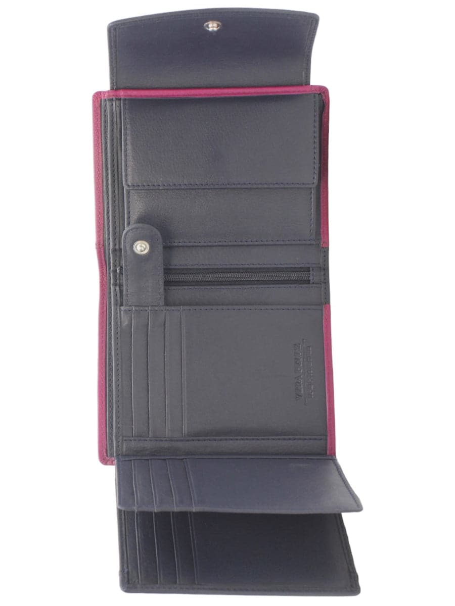 Portafogli in pelle con clip bi color-Portafogli-Vittorio Citro-Vittorio Citro Boutique