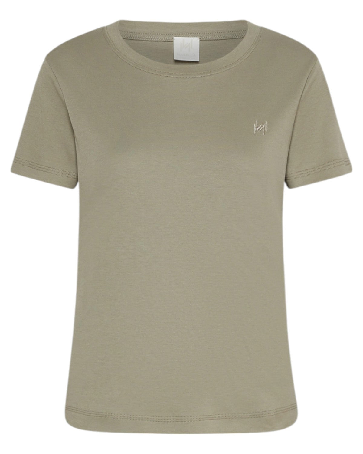 T-shirt in Puro Cotone Luxury con Logo Ricamato-Marella-T-shirt-Vittorio Citro Boutique