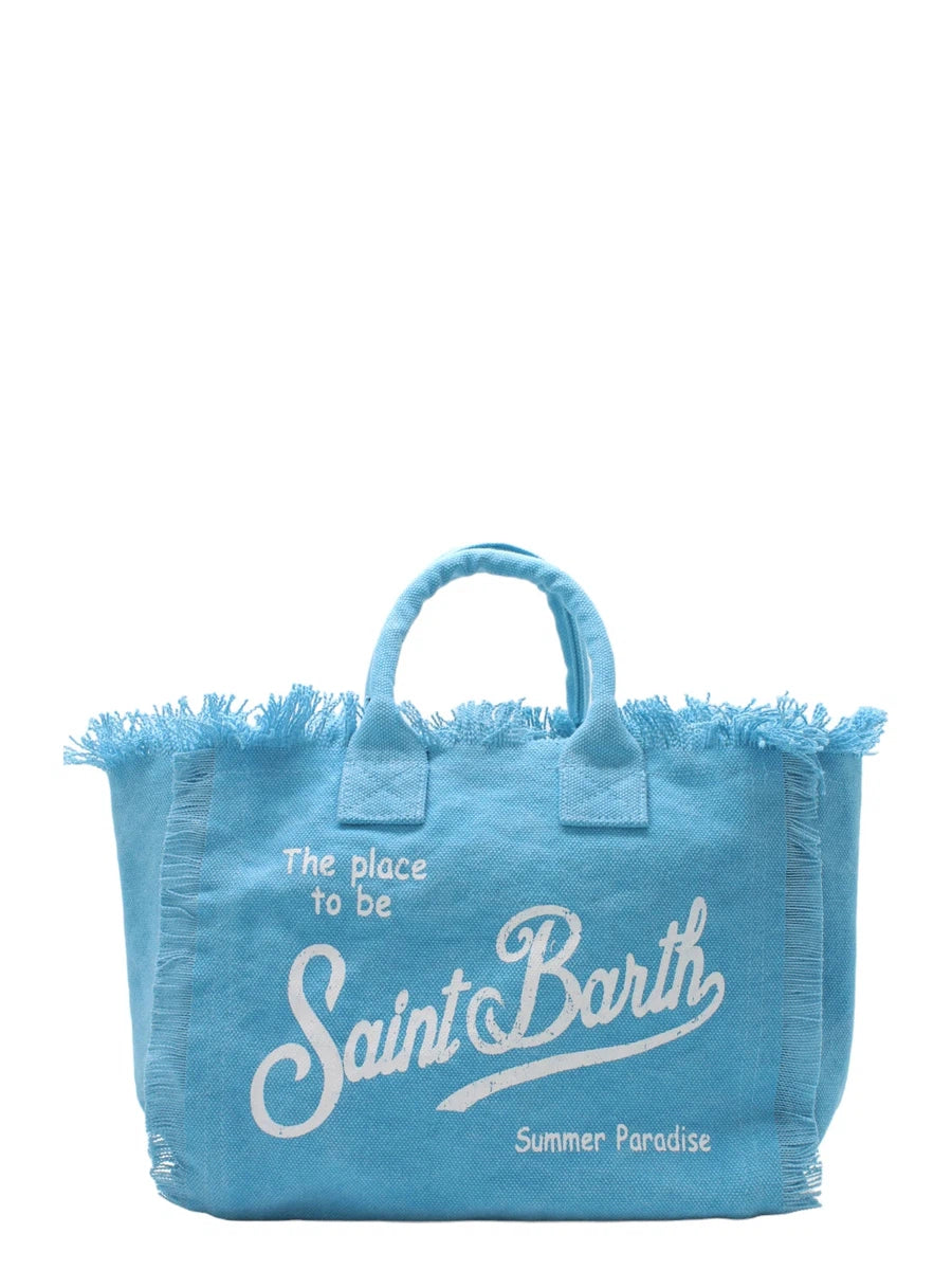 Borsa a mano Colette in tela turchese-Mc2 Saint Barth-Borse a mano-Vittorio Citro Boutique