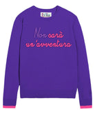 Maglione Girocollo con Ricamo "Non sarà un'avventura"-Mc2 Saint Barth-Maglieria-Vittorio Citro Boutique