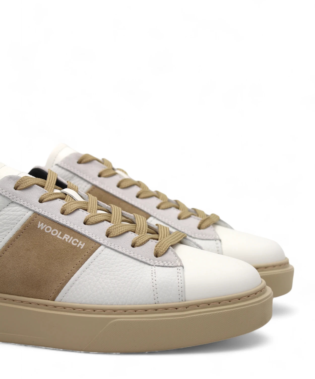 Sneakers in Pelle con Dettagli in Camoscio-Sneakers-Woolrich-Vittorio Citro Boutique