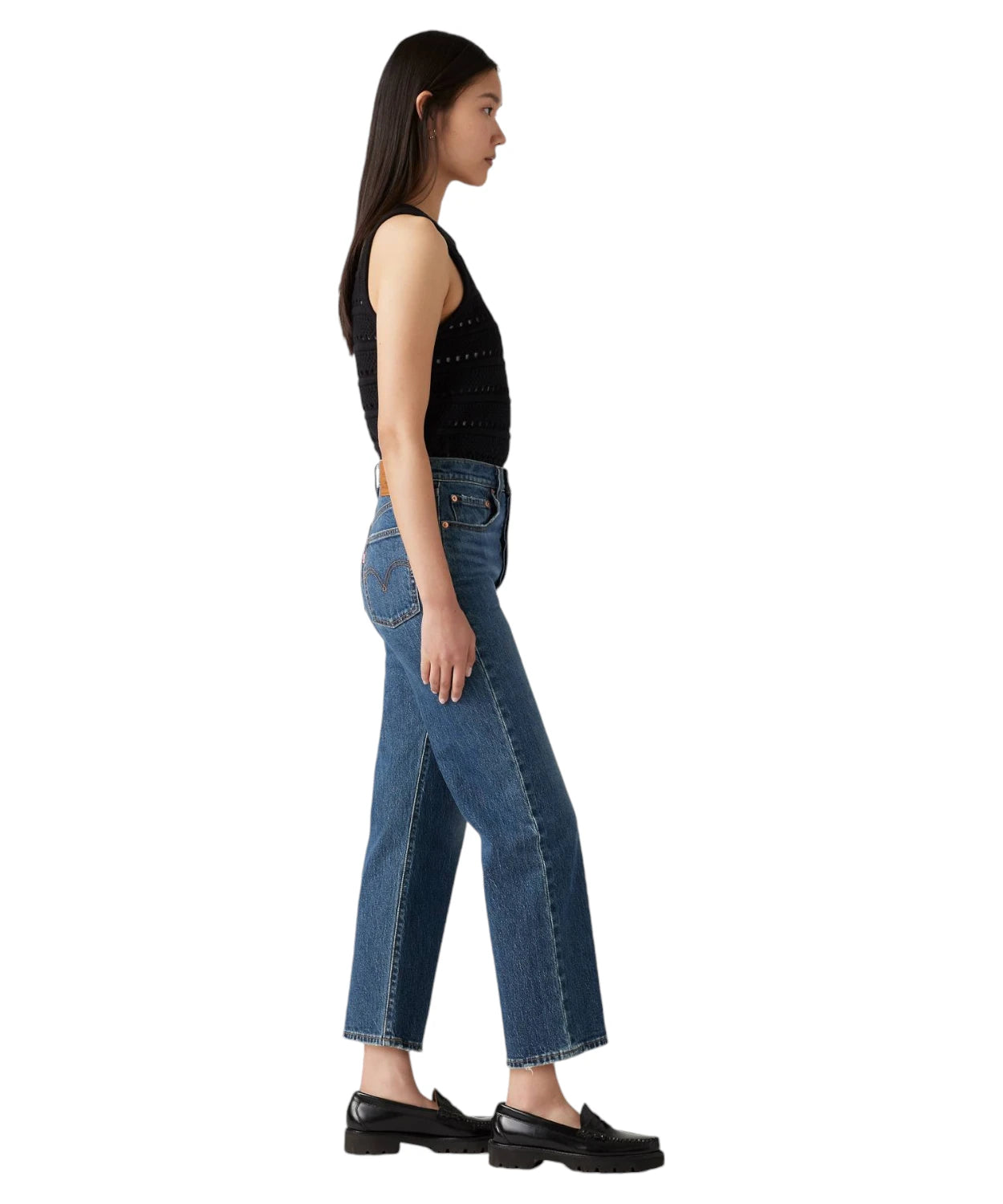 Jeans Levi's Ribcage Straight Alla Caviglia-LEVI'S-Jeans-Vittorio Citro Boutique