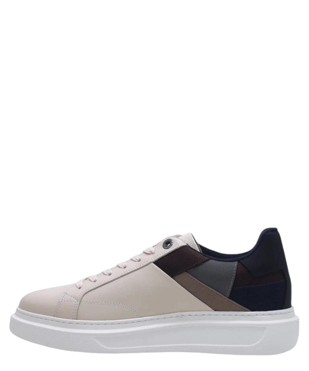 Sneakers in Pelle e Tessuto Beige Multicolore-Sneakers-Harmont&Blaine-Vittorio Citro Boutique