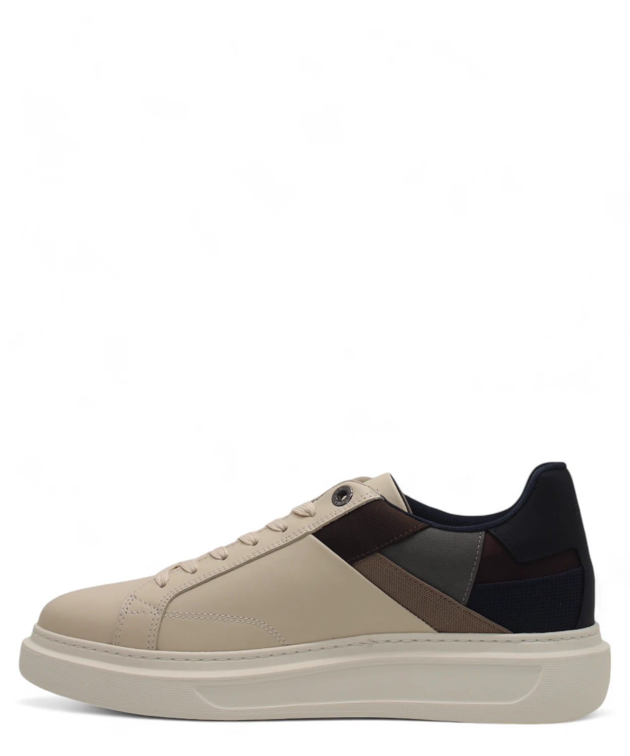 Sneakers in Pelle e Tessuto Beige Multicolore-Harmont&Blaine-Sneakers-Vittorio Citro Boutique