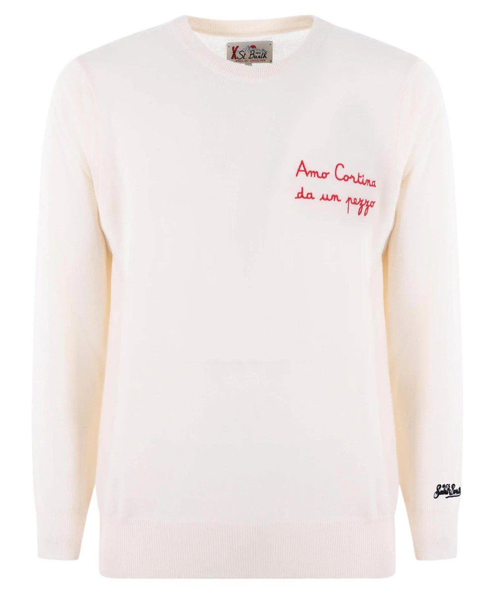 Maglione "Amo Cortina da un Pezzo"-Mc2 Saint Barth-Maglieria-Vittorio Citro Boutique