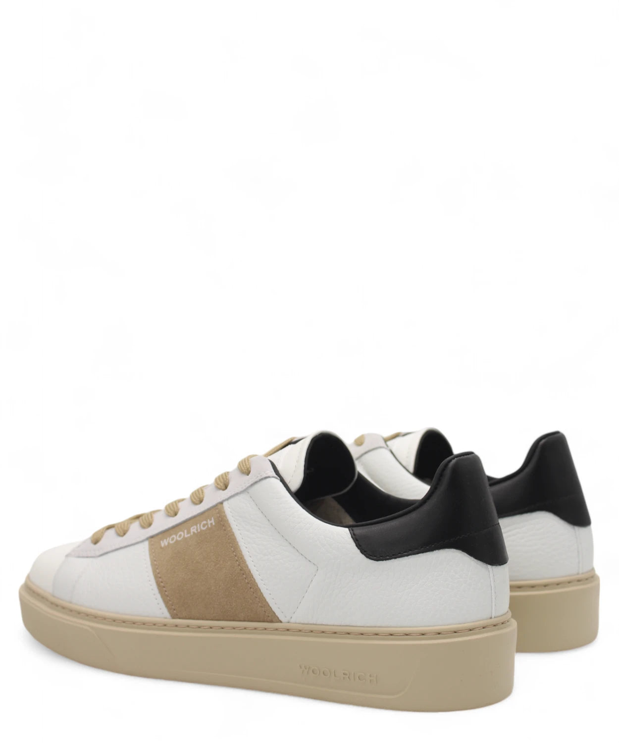 Sneakers in Pelle con Dettagli in Camoscio-Sneakers-Woolrich-Vittorio Citro Boutique