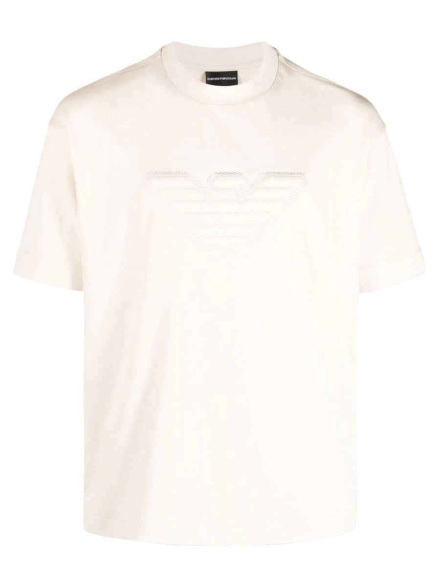 T-shirt logo ricamato-Emporio Armani-T-shirt-Vittorio Citro Boutique