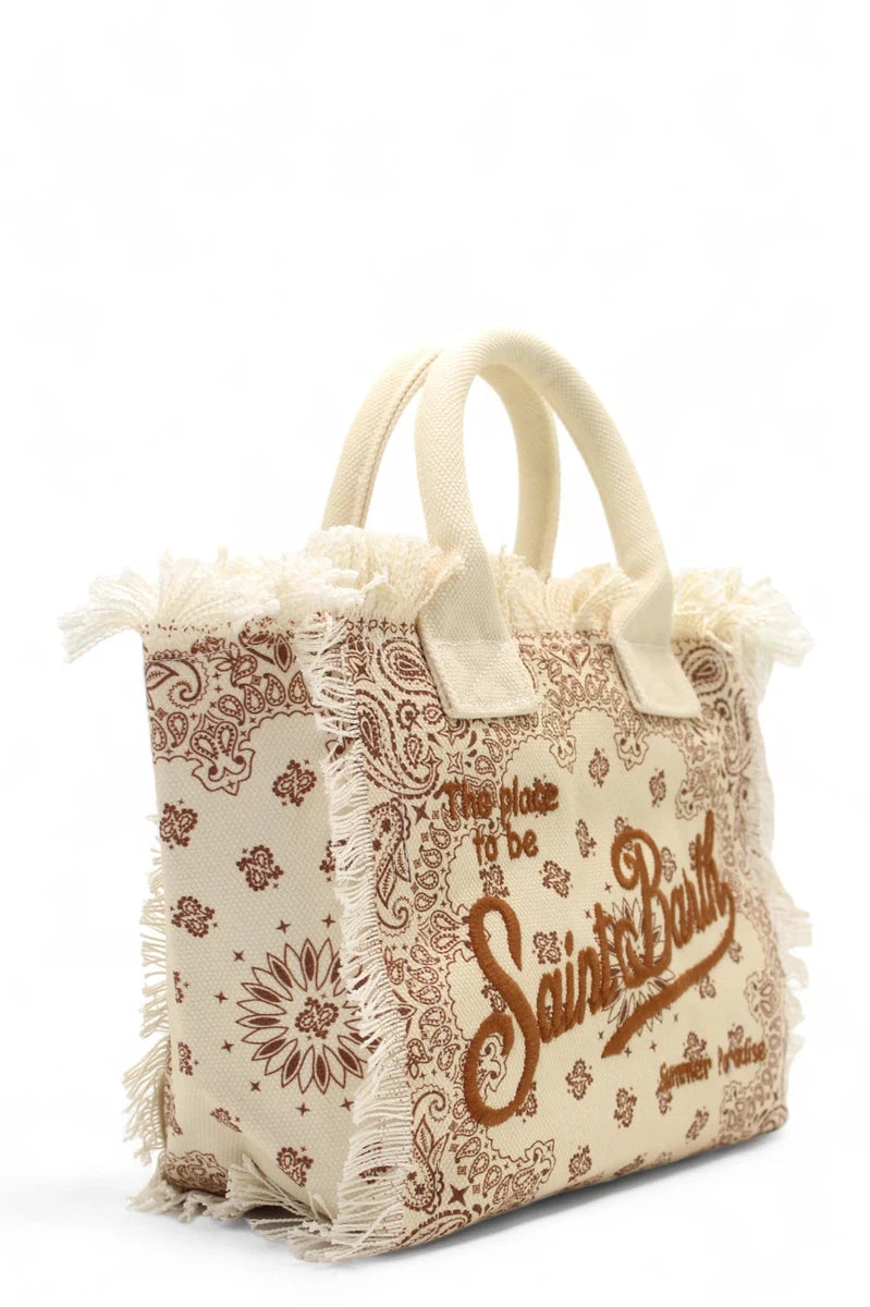 Colette in canvas stampa bandana-Mc2 Saint Barth-Borse a mano-Vittorio Citro Boutique