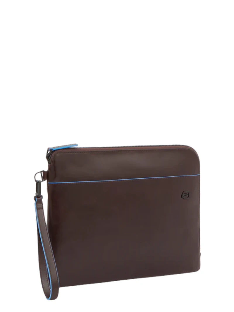 Pochette Porta iPad® Blue Square in Pelle-Piquadro-Pochette-Vittorio Citro Boutique