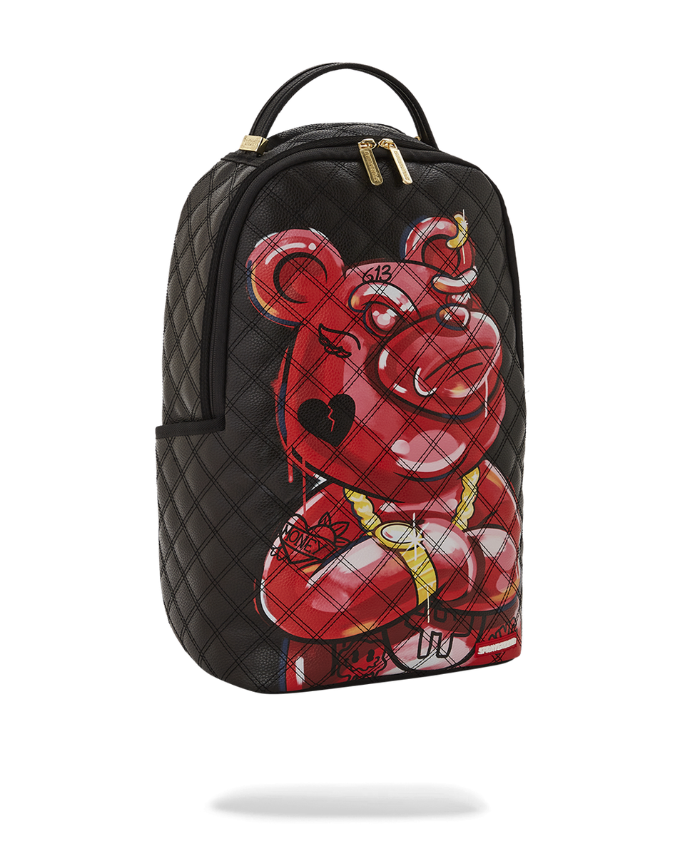 HAND PAINTED DIABLO BEAR DLXVF BACKPACK-Sprayground-Zaini-Vittorio Citro Boutique