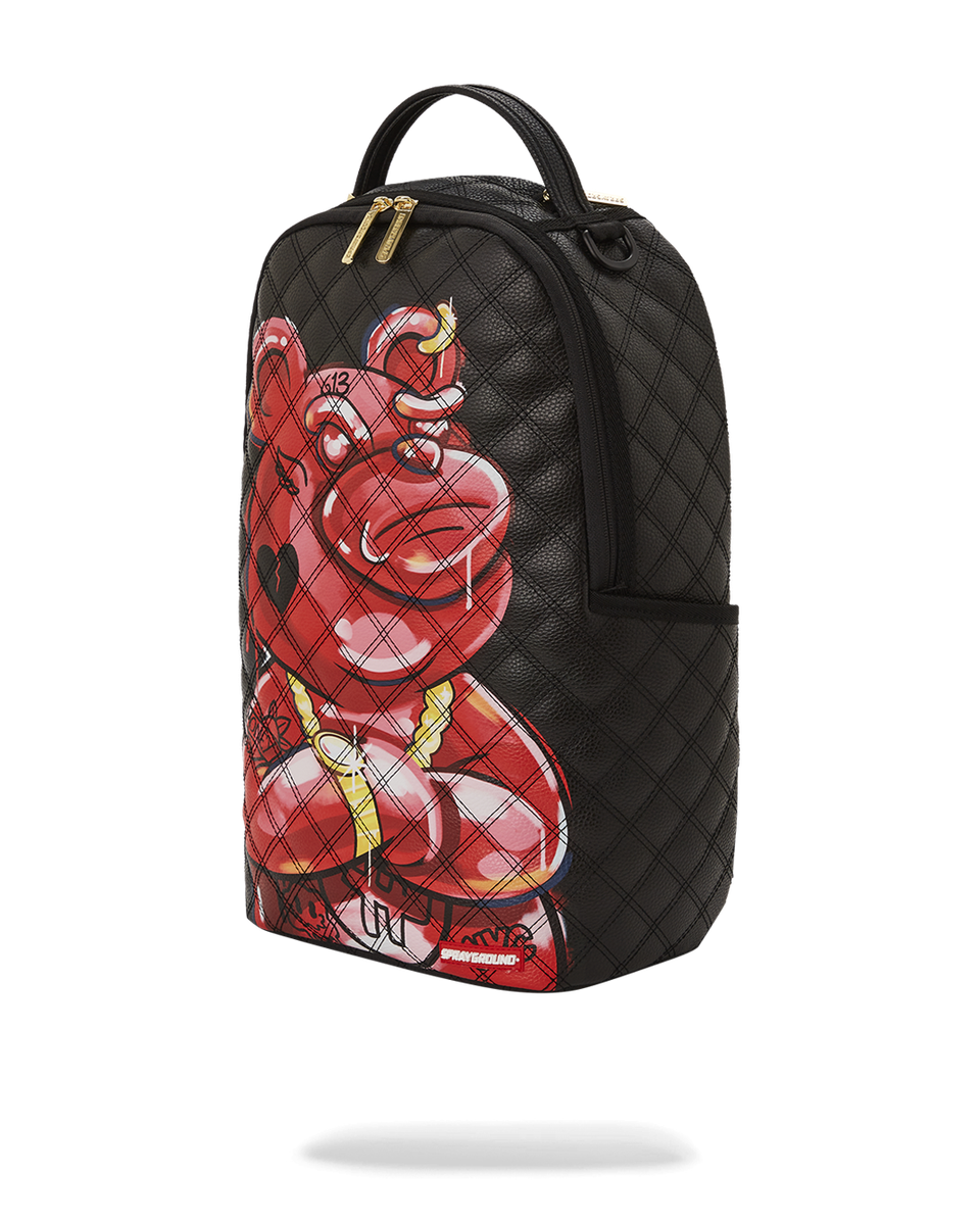 HAND PAINTED DIABLO BEAR DLXVF BACKPACK-Sprayground-Zaini-Vittorio Citro Boutique