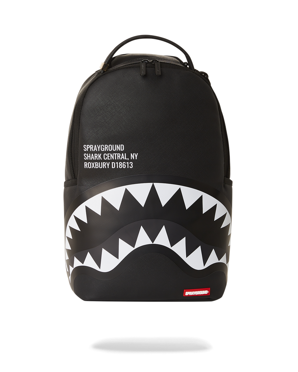 SHARK CENTRAL 2.0 BLACK ON GREY SP DLXSV BACKPACK-Sprayground-Zaini-Vittorio Citro Boutique