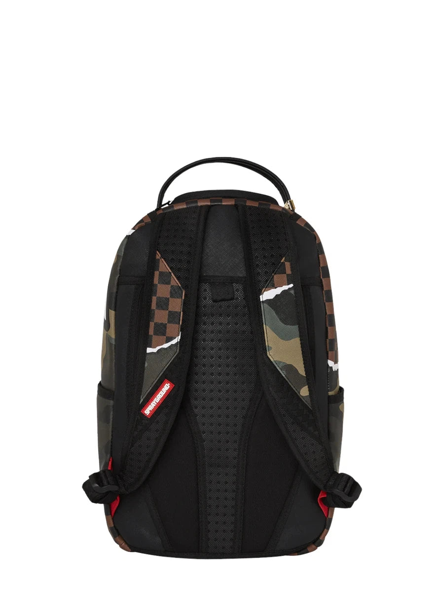 Zaino Sprayground Tear It Up Camo Backpack Marrone-Sprayground-Zaini-Vittorio Citro Boutique