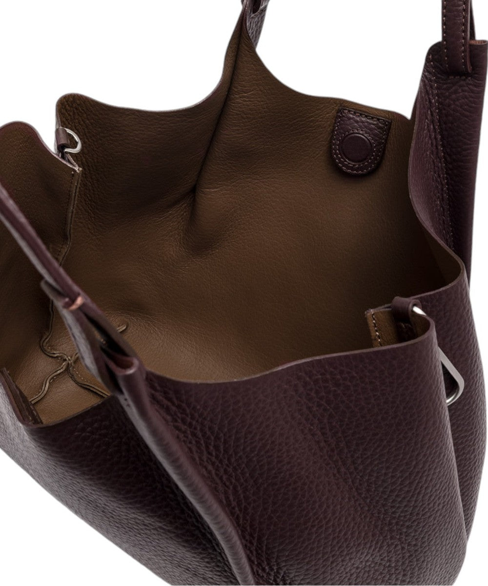 Borsa Dua grande in Pelle Double Grana Maxi-Gianni Chiarini-Borse a spalla-Vittorio Citro Boutique