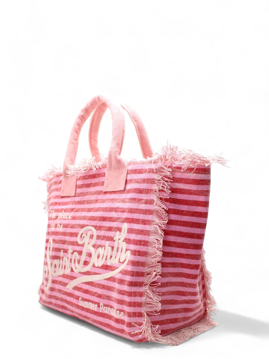 Borsa Vanity Righe Rosa-Mc2 Saint Barth-Borse a spalla-Vittorio Citro Boutique