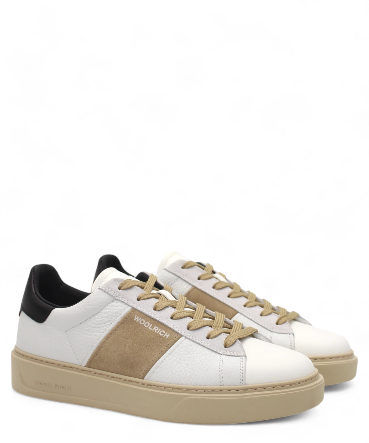 Sneakers in Pelle con Dettagli in Camoscio-Sneakers-Woolrich-Vittorio Citro Boutique