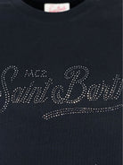 T-shirt in Cotone con Stampa Strass St. Barth-Mc2 Saint Barth-T-shirt-Vittorio Citro Boutique