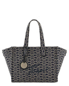 Shopper Media in Canvas Jacquard Monogram con Tracolla Regolabile-Borse a spalla-Emporio Armani-Vittorio Citro Boutique