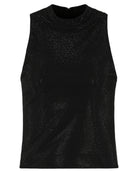 Top in Jersey Interlock con Micro Borchie-Emporio Armani-Top-Vittorio Citro Boutique