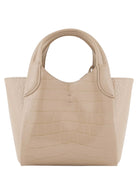 Shopper Piccola con Finish Stampa Cocco e Charm Logo-Borse a mano-Emporio Armani-Vittorio Citro Boutique