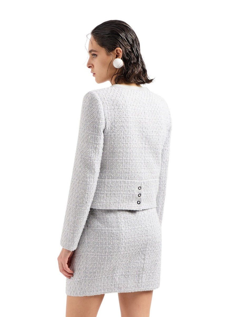 Giacca monopetto in tweed lurex-Emporio Armani-Giacche-Vittorio Citro Boutique