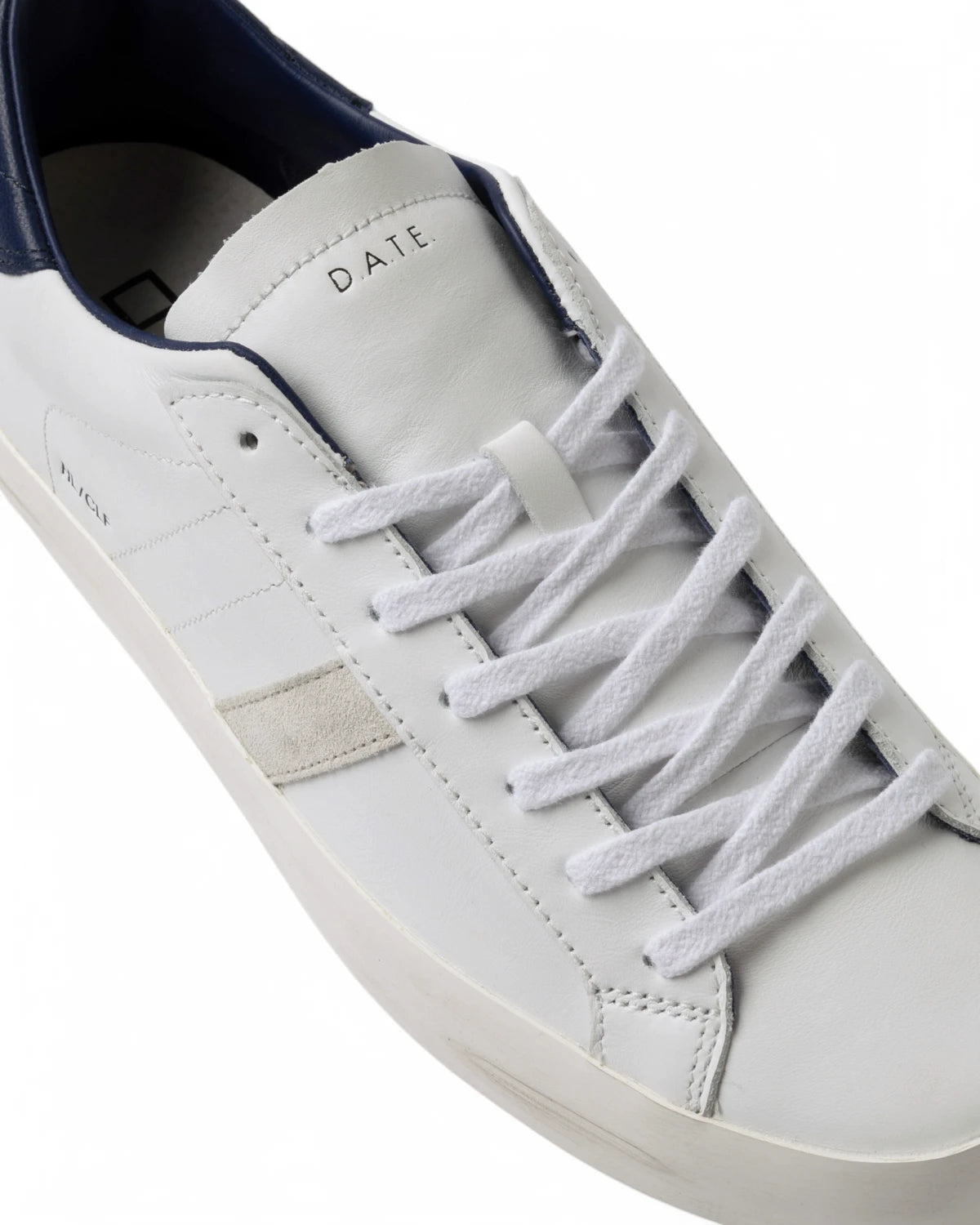 Sneakers Hill Low Calf White-Blue-D.A.T.E.-Sneakers-Vittorio Citro Boutique