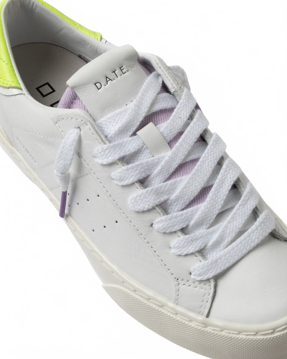 Sneakers Hill Low Mixed White-Yellow-D.A.T.E.-Sneakers-Vittorio Citro Boutique