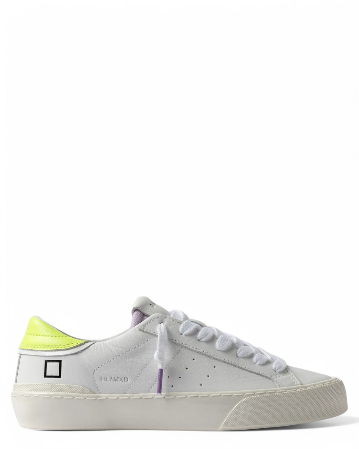 Sneakers Hill Low Mixed White-Yellow-D.A.T.E.-Sneakers-Vittorio Citro Boutique