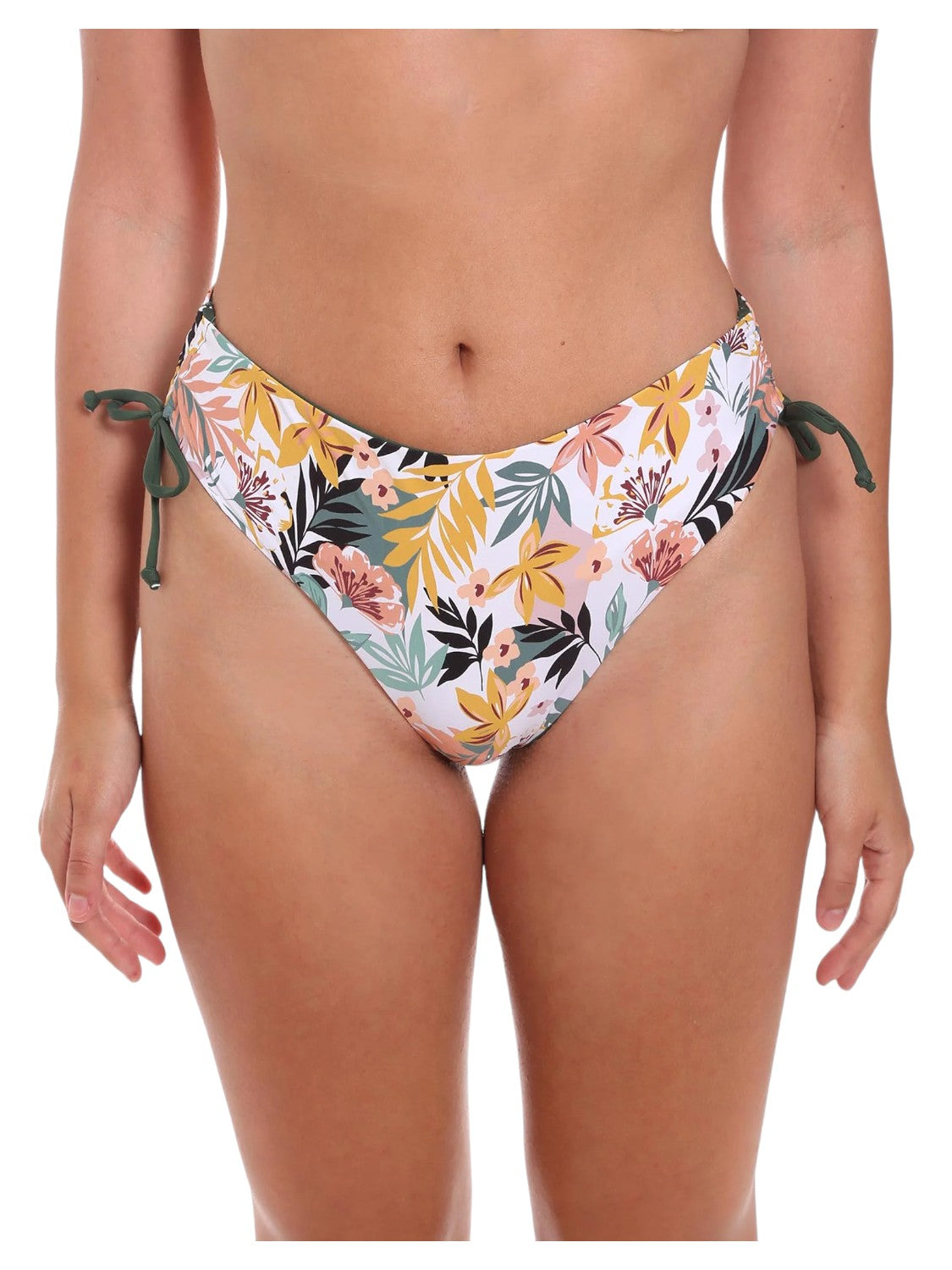 Slip Bikini con Stampa Floreale e Lacci Laterali-Costumi da bagno-Liu-Jo-Vittorio Citro Boutique