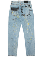 Jeans chiaro con stampe-Jeans-Disclaimer-Vittorio Citro Boutique