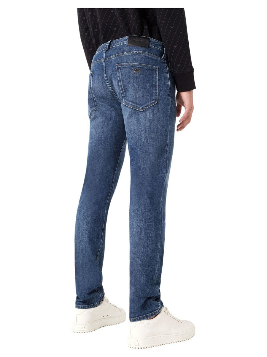 Jeans J06 slim fit in comfort denim 10 oz twill melange-Emporio Armani-Jeans-Vittorio Citro Boutique