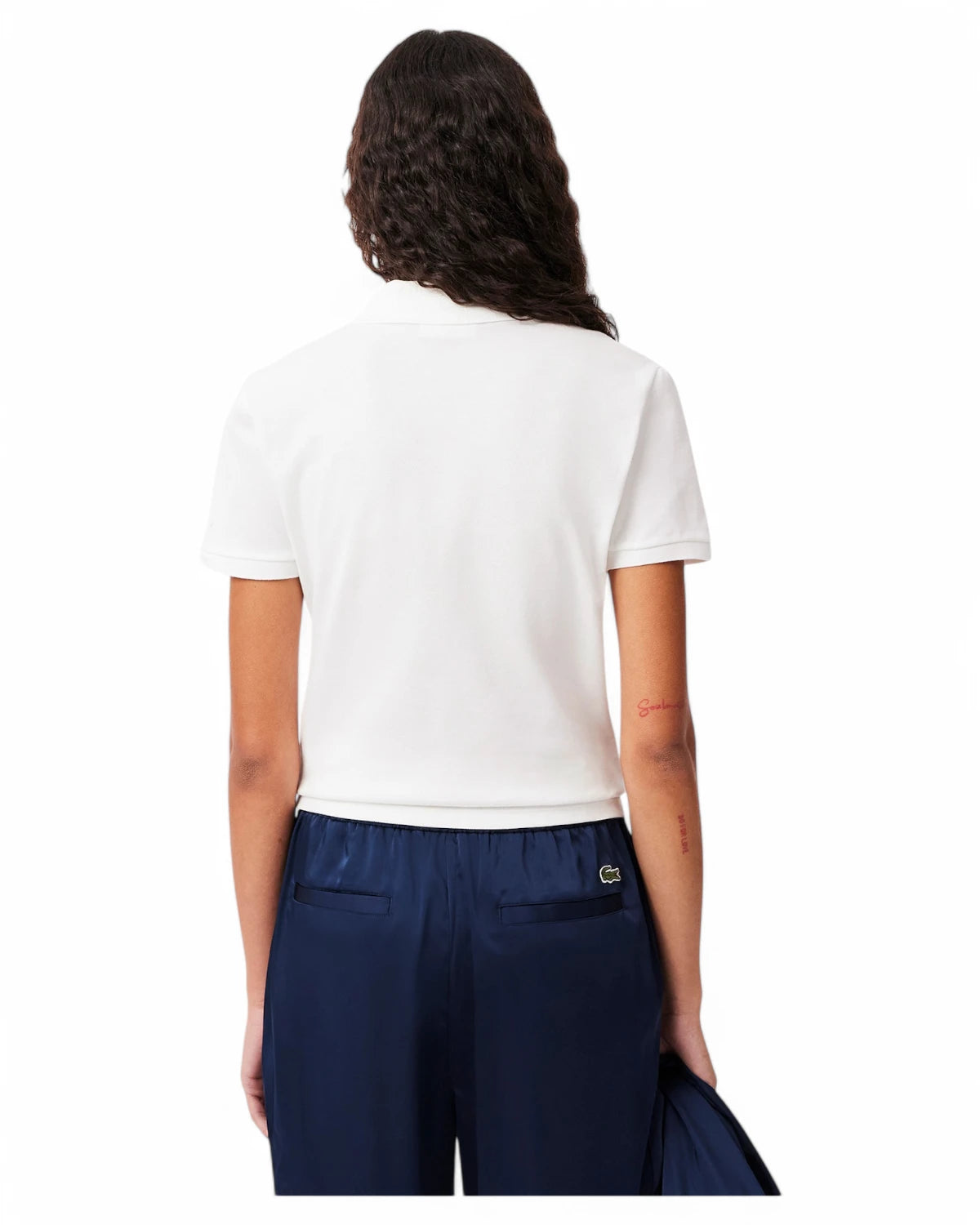 Polo da Donna Lacoste Slim Fit in Piqué di Cotone Stretch-LACOSTE-Polo-Vittorio Citro Boutique